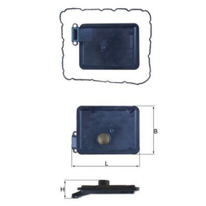 Hydraulic Filter, automatic transmission KNECHT HX 254D