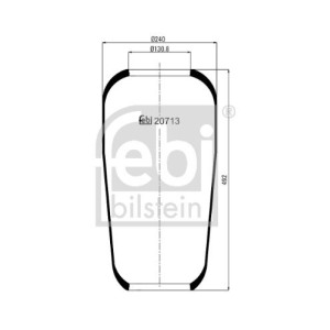 Metallipalje, ilmajousitus FEBI BILSTEIN 20713