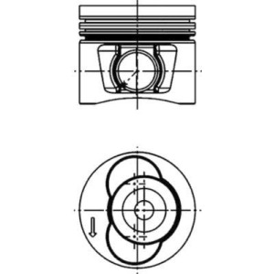 Piston KOLBENSCHMIDT 40715620