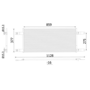 Condenser, air conditioning MAHLE AC 1034 000S
