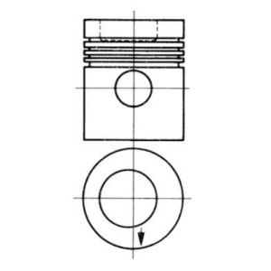 Piston KOLBENSCHMIDT 93882600