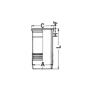 Cylinder Liner KOLBENSCHMIDT 89889110