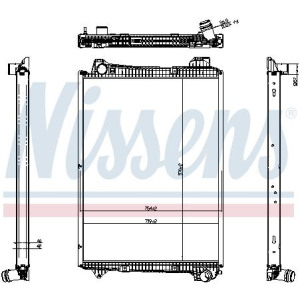 Radiaator,mootorijahutus NISSENS 606321