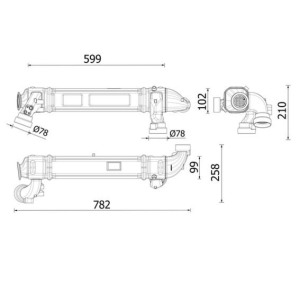 Radiaator,heitgaaside tagasijooks MAHLE CE 53 000P