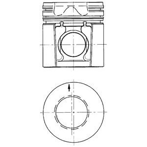 Поршень KOLBENSCHMIDT 40234610