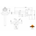 Sensor, coolant level NRF 453019