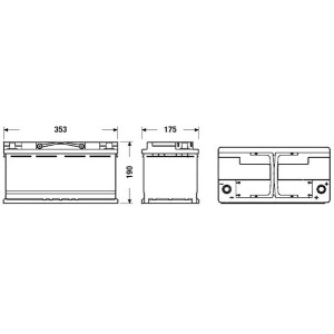 Starter Battery EXIDE EK960
