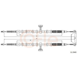 Cable Pull, parking brake COFLE 11.5945