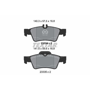 Brake Pad Set, disc brake TEXTAR 2333403