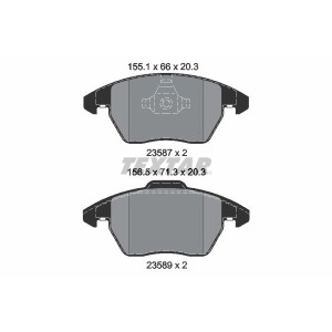 Brake Pad Set, disc brake TEXTAR 2358782