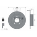 Brake Disc TEXTAR 92032003