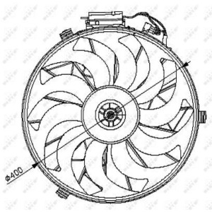 Fan, engine cooling NRF 47028
