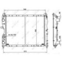 Radiator, engine cooling NRF 54501