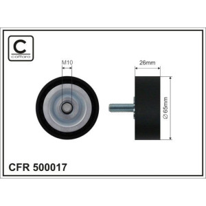 Натяжной ролик, поликлиновой ремень CAFFARO 500017