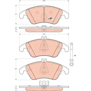 Brake Pad Set, disc brake TRW GDB1737