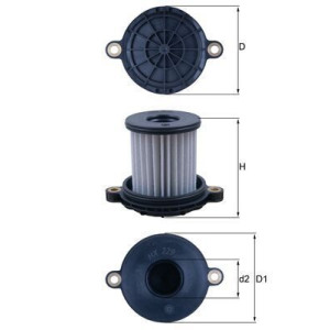 Hydraulic Filter, automatic transmission MAHLE HX 229