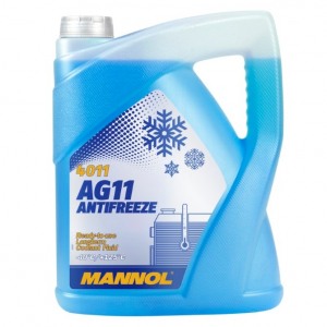 Охлаждающая жидкость MANNOL AG11 Antifreeze -40°C 5L, тосол синий