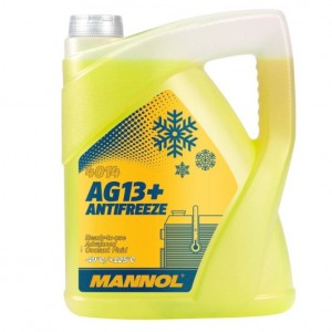 Охлаждающая жидкость MANNOL AG13+ Antifreeze -40°C 5L, тосол желтый