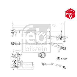 Ohjaustanko FEBI BILSTEIN 197264