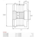 Alternator Freewheel Clutch AS-PL AFP3008
