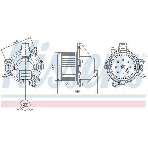 Interior Blower NISSENS 87608