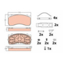 Brake Pad Set, disc brake TRW GDB5073