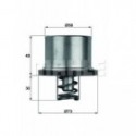 Thermostat, coolant BEHR THD 1 86