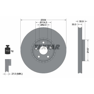 Brake Disc TEXTAR 92147803