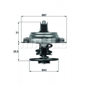 Thermostat, coolant BEHR TX 23 79D