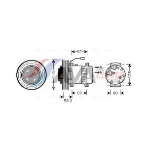 Компрессор, кондиционер AVA QUALITY COOLING VLAK053