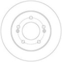 Brake Disc TRW DF6144