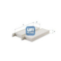 Фильтр, воздух во внутренном пространстве UFI 53.587.00