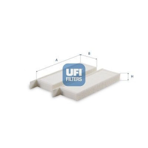 Фильтр, воздух во внутренном пространстве UFI 53.587.00