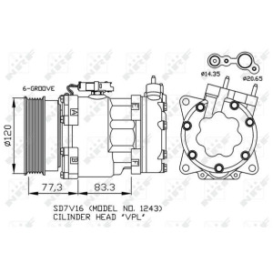 Компрессор, кондиционер NRF 32266