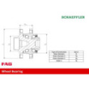 Rattalaagrikomplekt Schaeffler FAG 713 6449 80