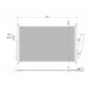 Condenser, air conditioning NRF 350490