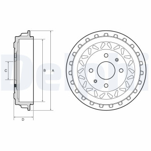 Тормозной барабан DELPHI BF663