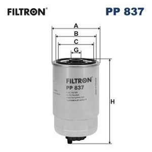 Polttoainesuodatin FILTRON PP 837