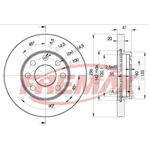 Jarrulevy FREMAX BD-1440