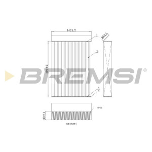 Filter,salongiõhk BREMSI FC0435