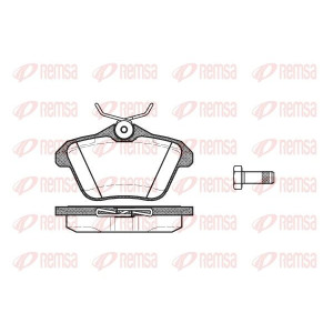 Brake Pad Set, disc brake REMSA 0581.10
