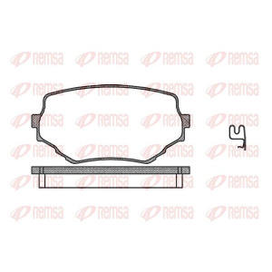 Brake Pad Set, disc brake REMSA 0594.02