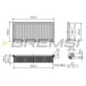 Воздушный фильтр BREMSI FA1369