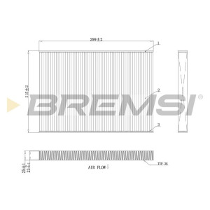 Filter,salongiõhk BREMSI FC0412A