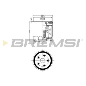 &Ouml;ljynsuodatin BREMSI FL0033
