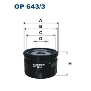Масляный фильтр FILTRON OP 643/3