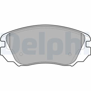Brake Pad Set, disc brake DELPHI LP2080