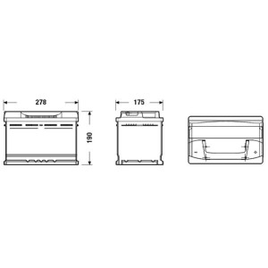 Starter Battery TUDOR TB740