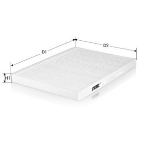 Filter, cabin air TECNECO FILTERS CK1246