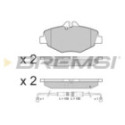Комплект тормозных колодок, дисковый тормоз BREMSI BP3020